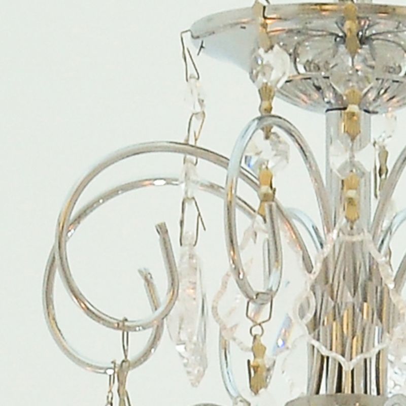 Havana Chandelier, 8 Lights, Metal, 55×95cm - Chrome