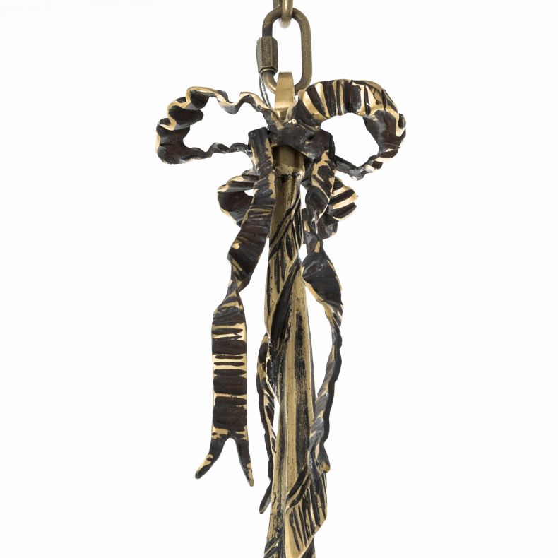 Neirin Chandelier, 3 Lights, Copper, 47×67cm - Italian Bronze