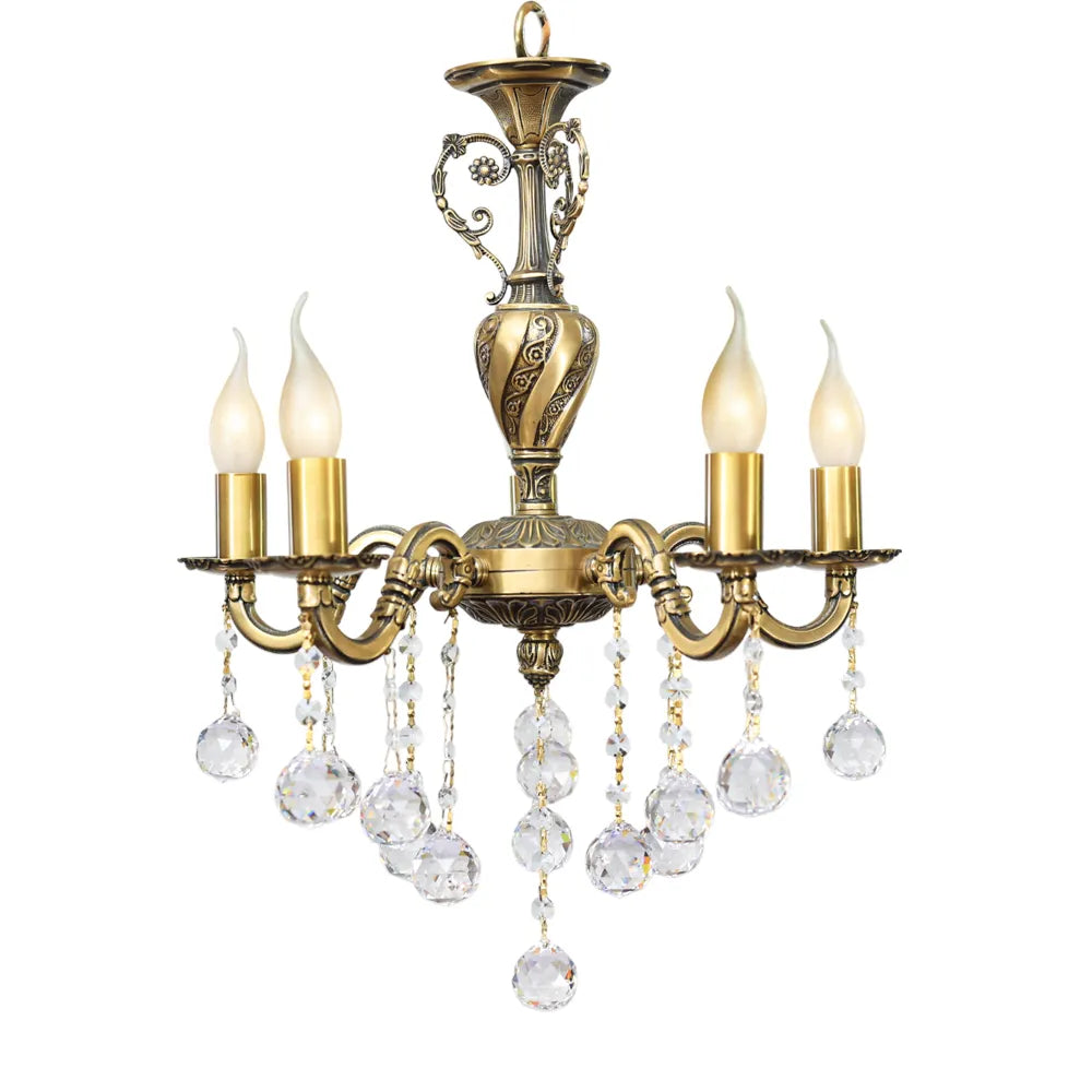 Marina Chandelier, 5 Lights, Copper, 55×45cm - Bronze