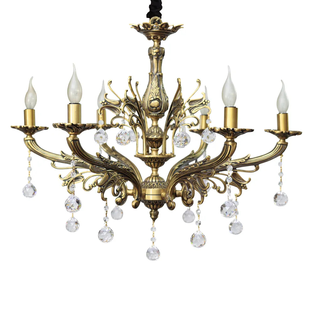 Cyprus Chandelier, 6 Lights, Copper, 80×70cm - Bronze