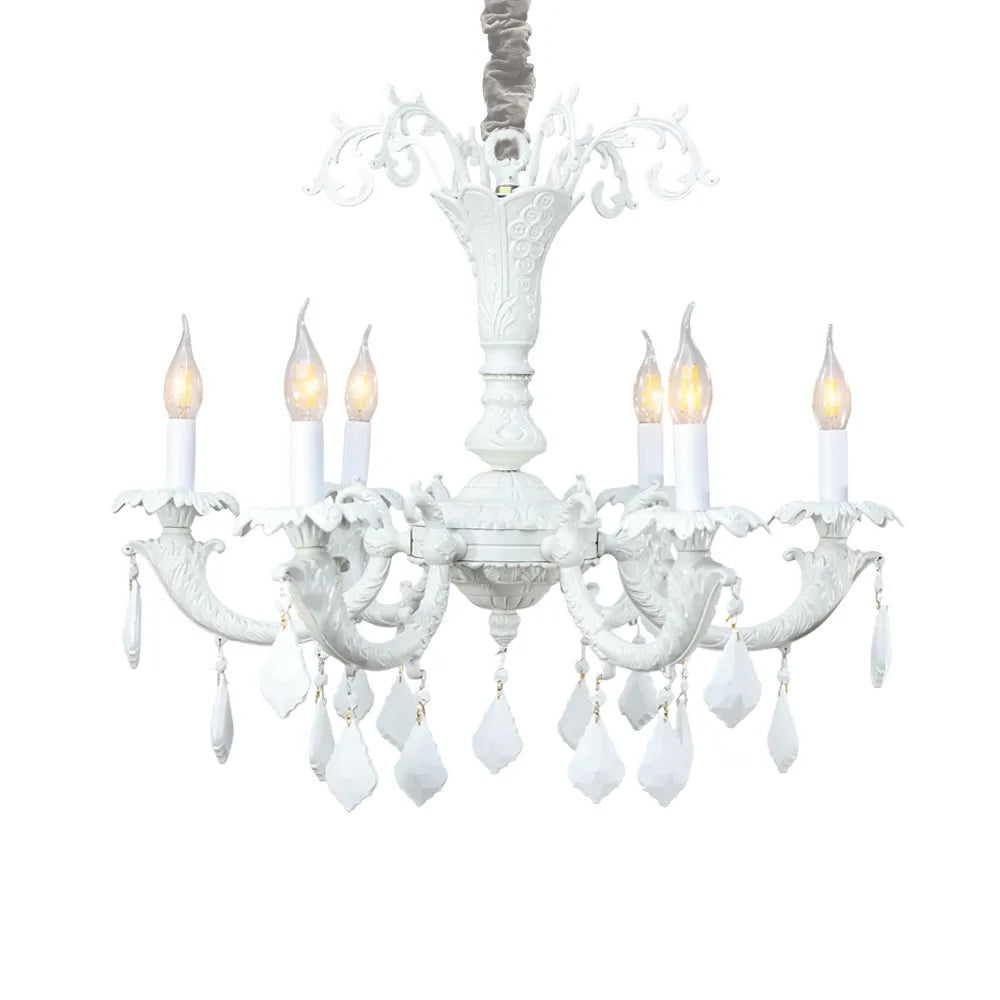 Ahlam Chandelier, 6 Lights, Aluminum, 70×70cm - Whitey