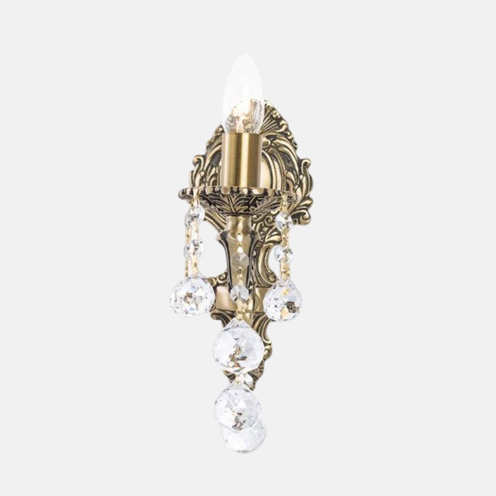 Esraa Wall Lamp, 1 Light, Copper, 12×24 cm - Italian Bronze