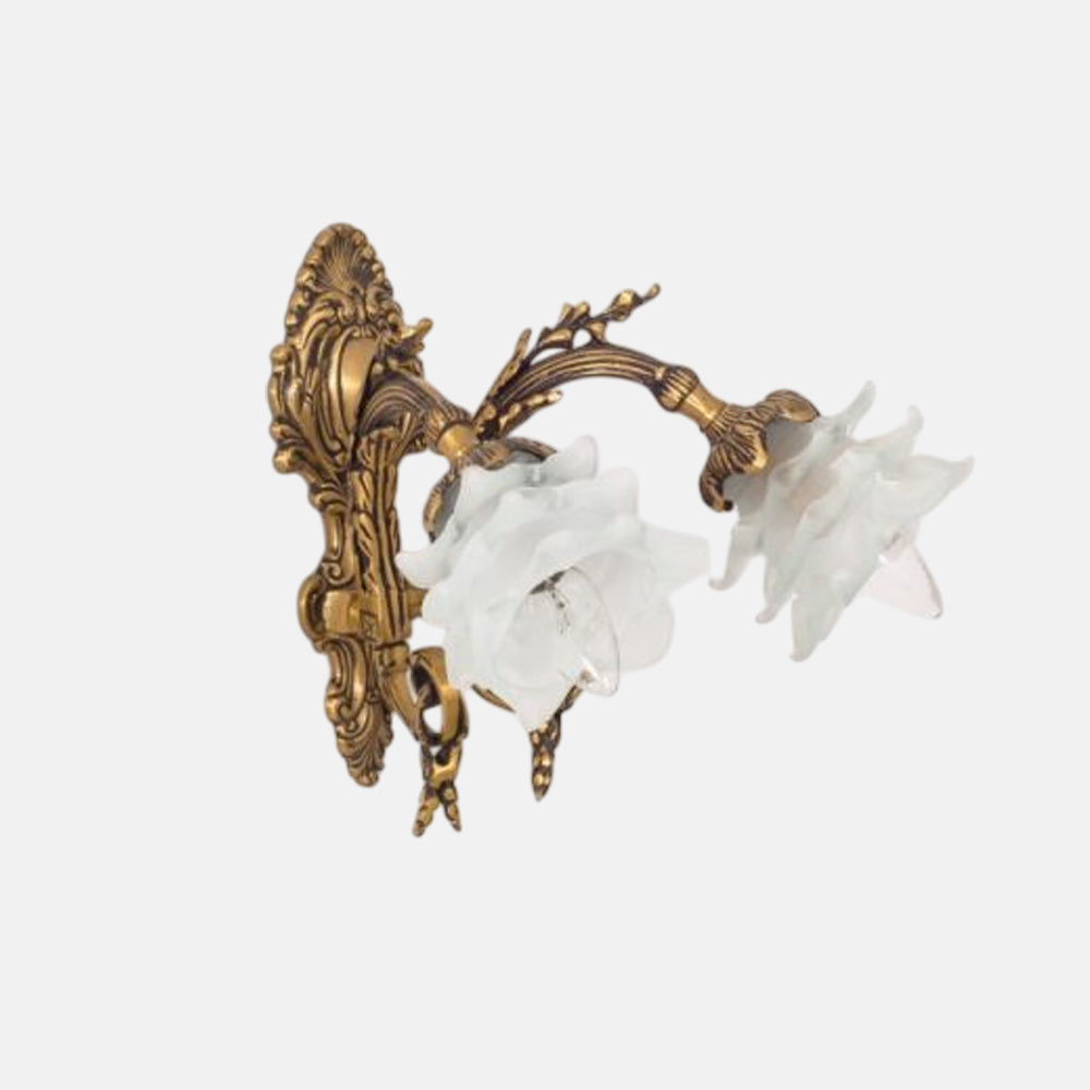 Nerine Wall Lamp, 2 Light, Copper, 22×37 cm - Italian Bronze