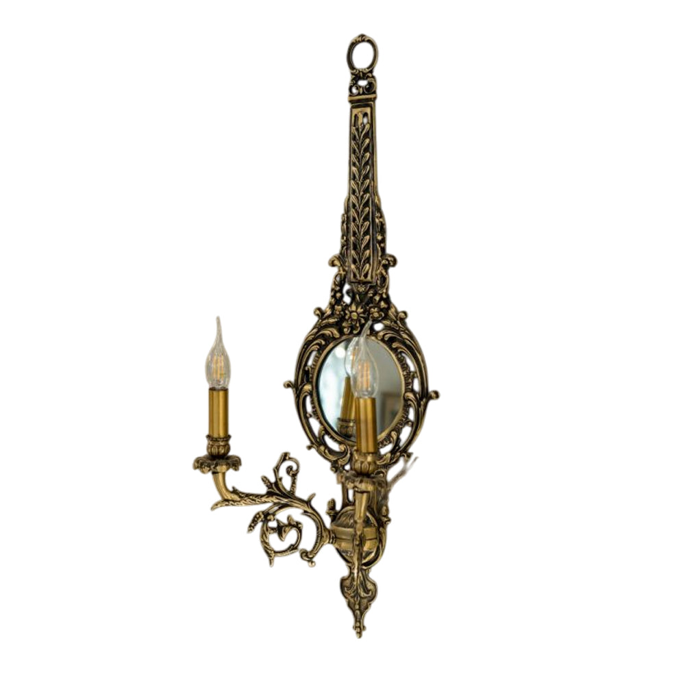 أبليك جيتار، 2 لمبة، نحاس، 80×45 سم برونز إيطالي من قنديل مصر - Guitar Wall Lamp, 2 Light, Copper, 80×45 cm Italian Bronze|Kandil Egypt