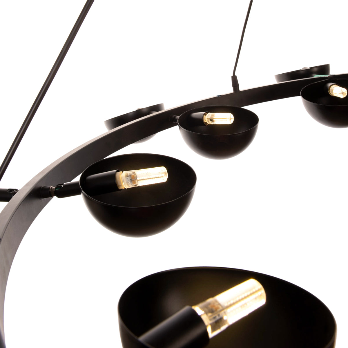 Forest 16 Lights Black Chandelier