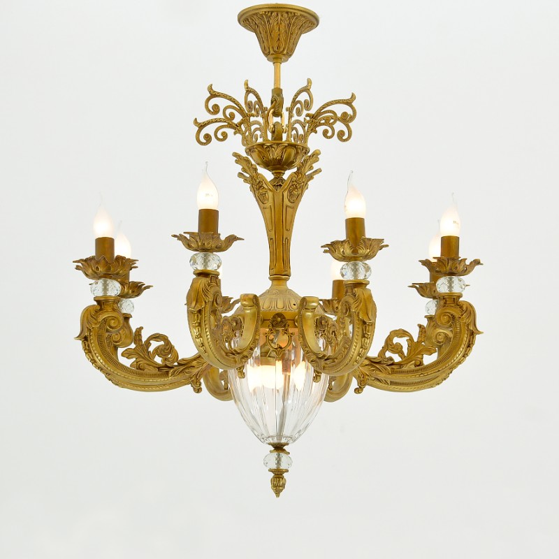 Fruits Chandelier, 8 lights, Copper, 90×75cm, Antique