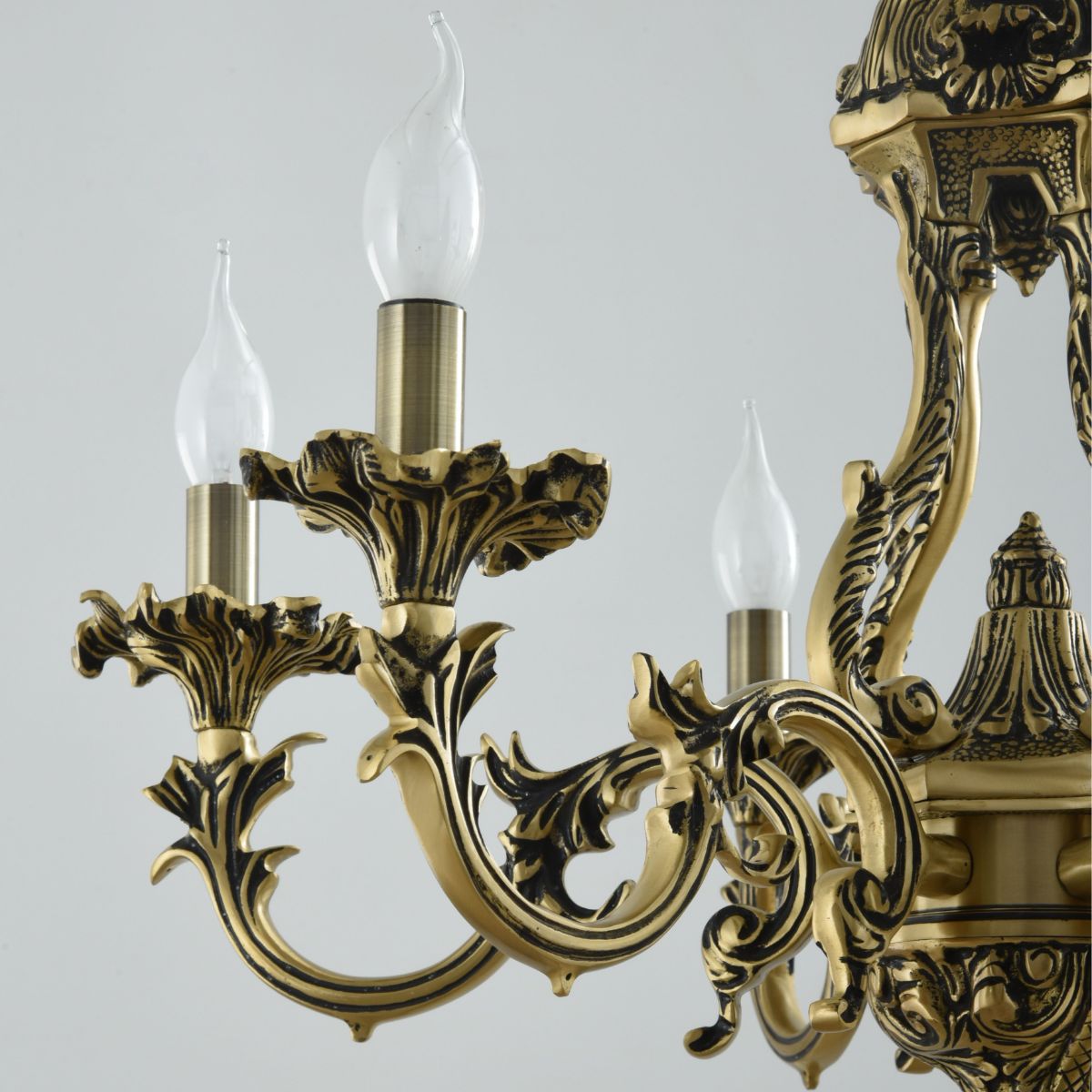 Sky Chandelier, 6 Lights, Copper, 60×75cm - Italian Bronze