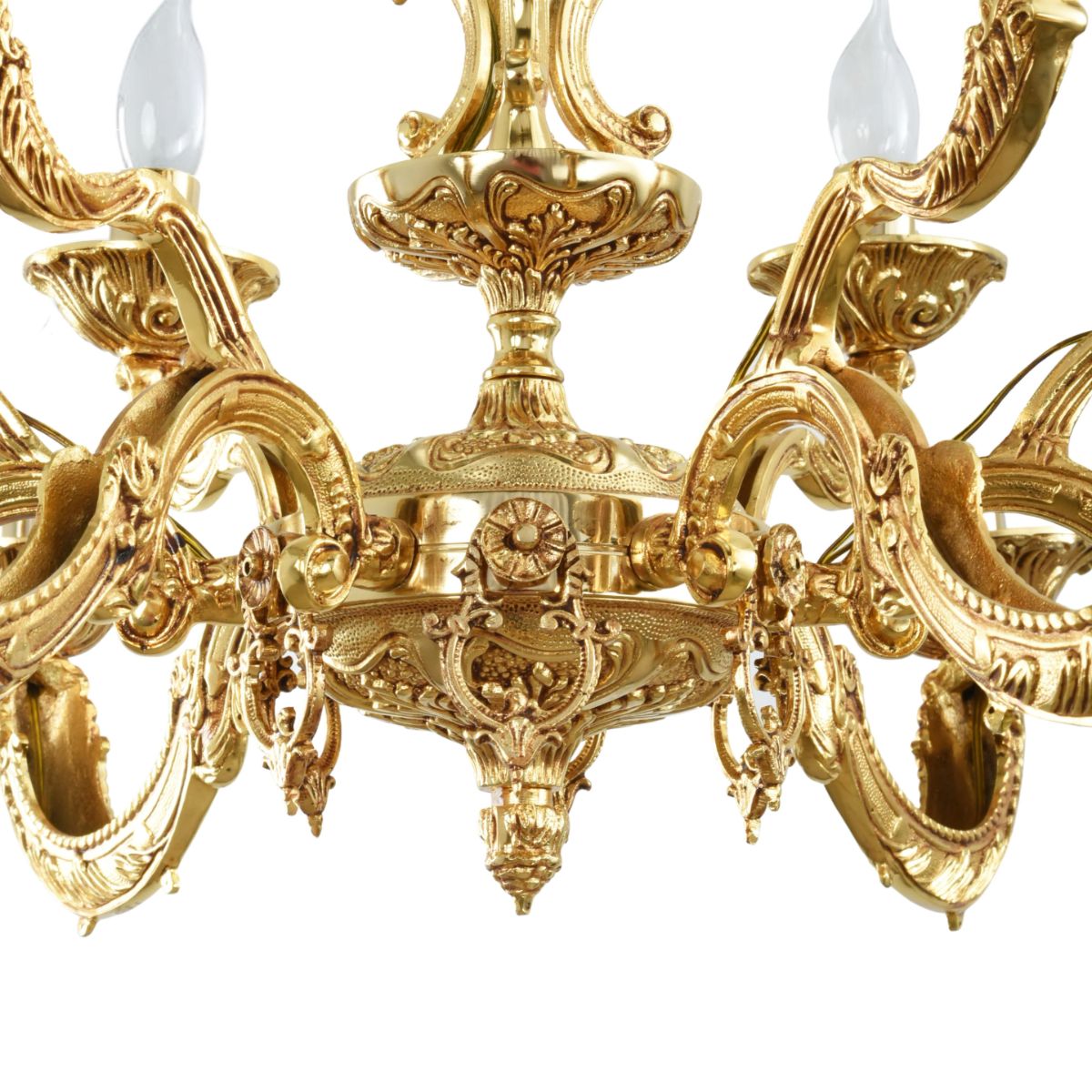 نجفة جالاكسي، 12 لمبة، نحاس، 88×82 سم ذهبي من قنديل مصر - Galaxy Chandelier, 12 Lights, Copper, 88×82cm, Gold|Kandil Egypt