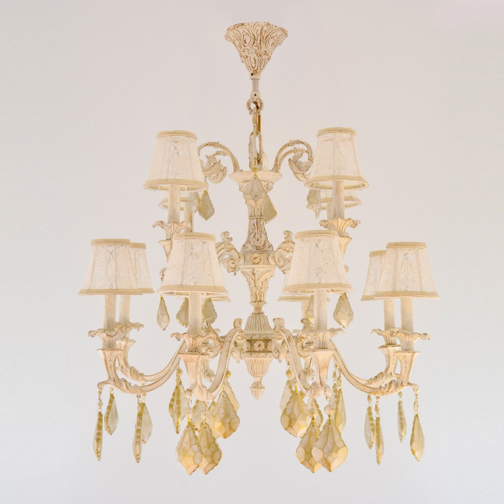 Tree Crown 12 Lights Whitey Chandelier