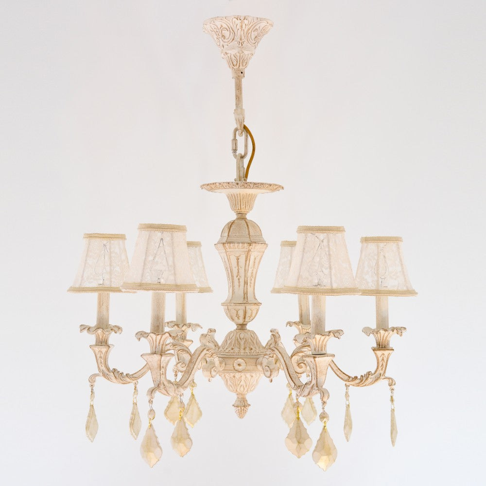 Snow 6 Lights Whitey Chandelier