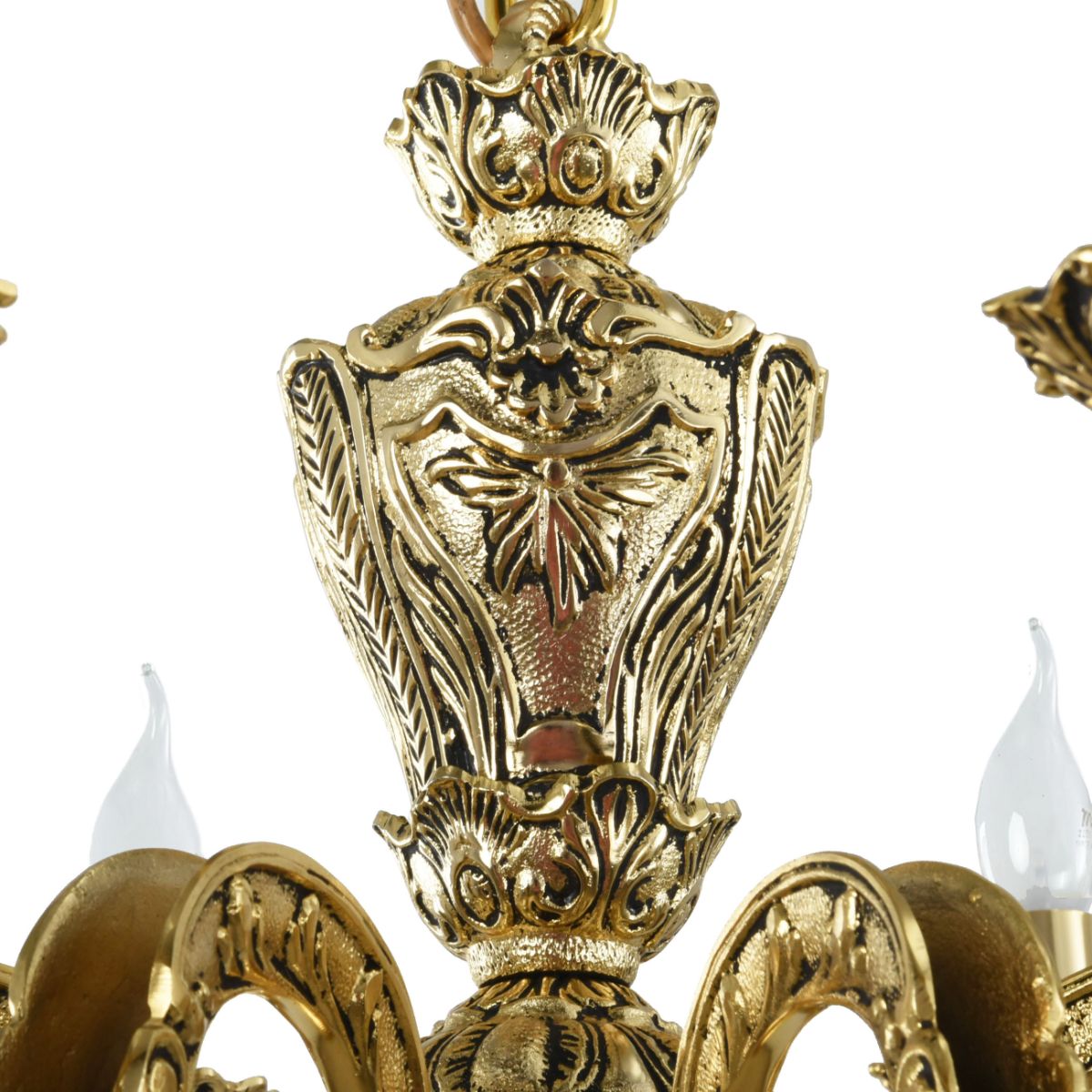 نجفة ذهبية من اللؤلؤ بثمانية لمبة