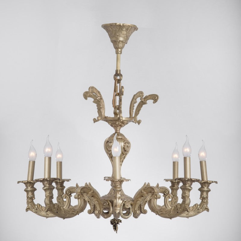 Sevilla Chandelier, 8 Lights, Copper, 84×84cm - Antique