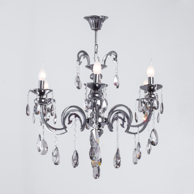 Gilent 6 bulbs black chandelier