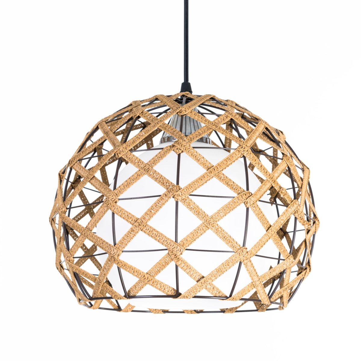 Kira Pendant, 1 Light, Metal, 30×65 cm - White