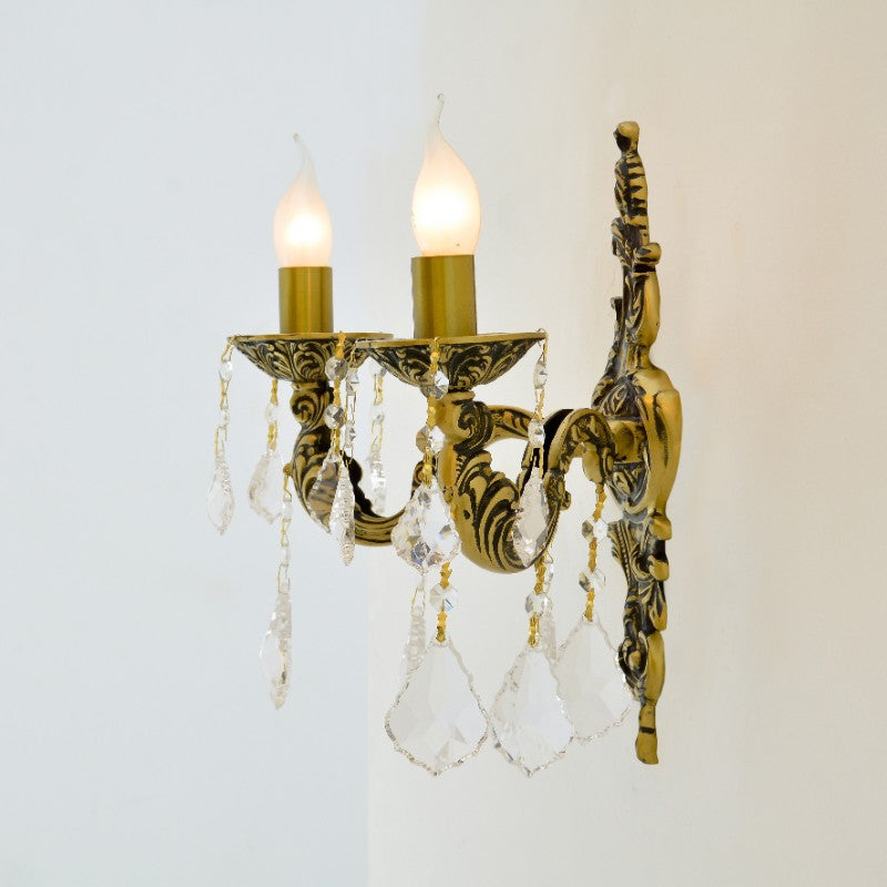 Pearl Wall Lamp, 2 Light, Copper, 22×40 cm - Italian Bronze