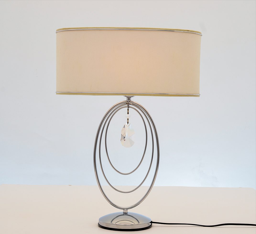 Pixie Table Lamp, 1 Light, Metal, 40×55 cm - Chrome