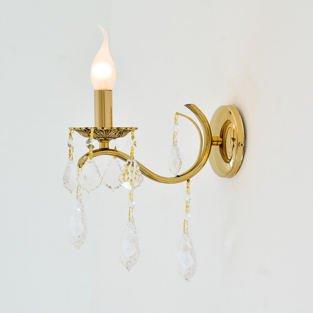 Flora Wall Lamp 1 Light Gold