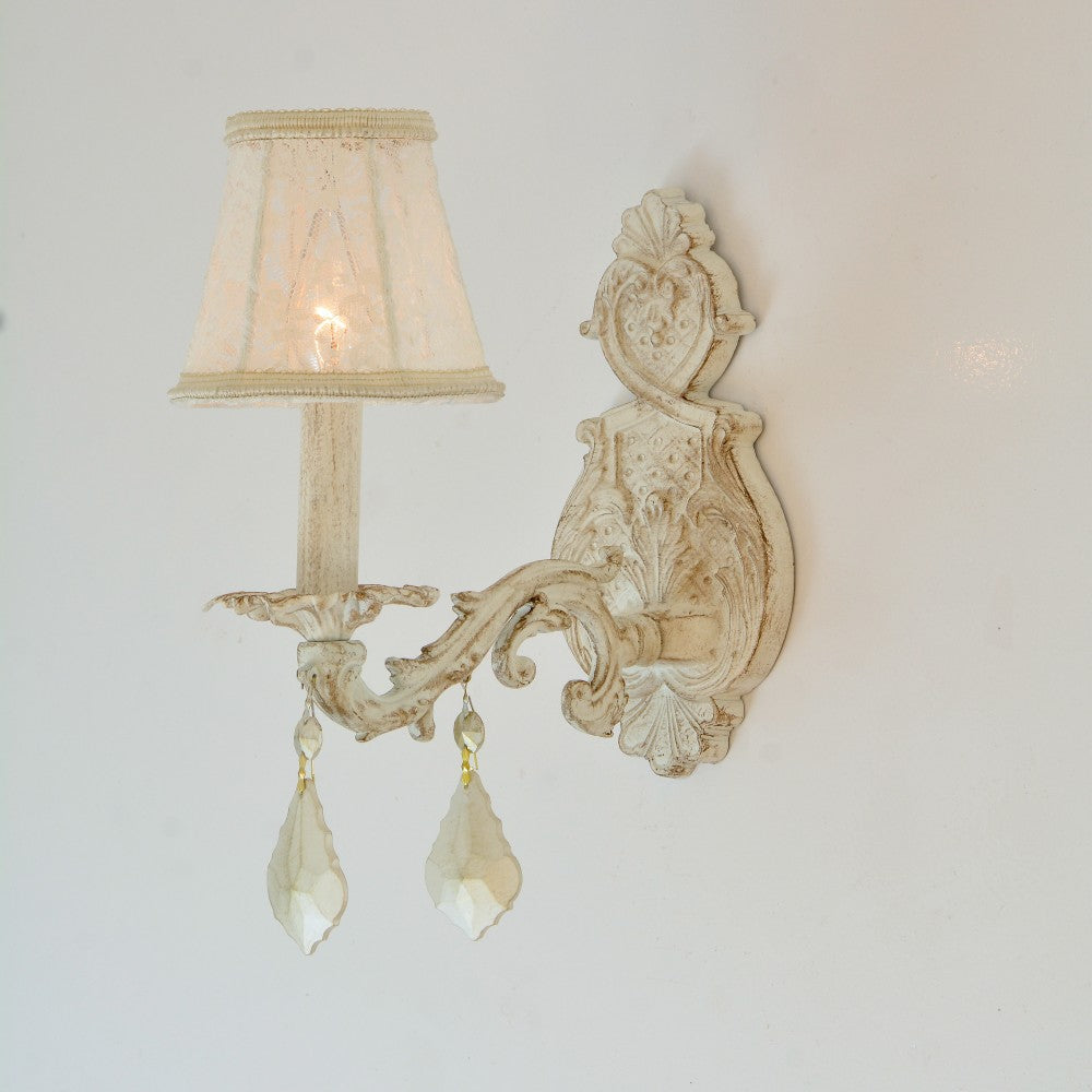 Turkey Comb 1 Light Whitey Wall Lamp