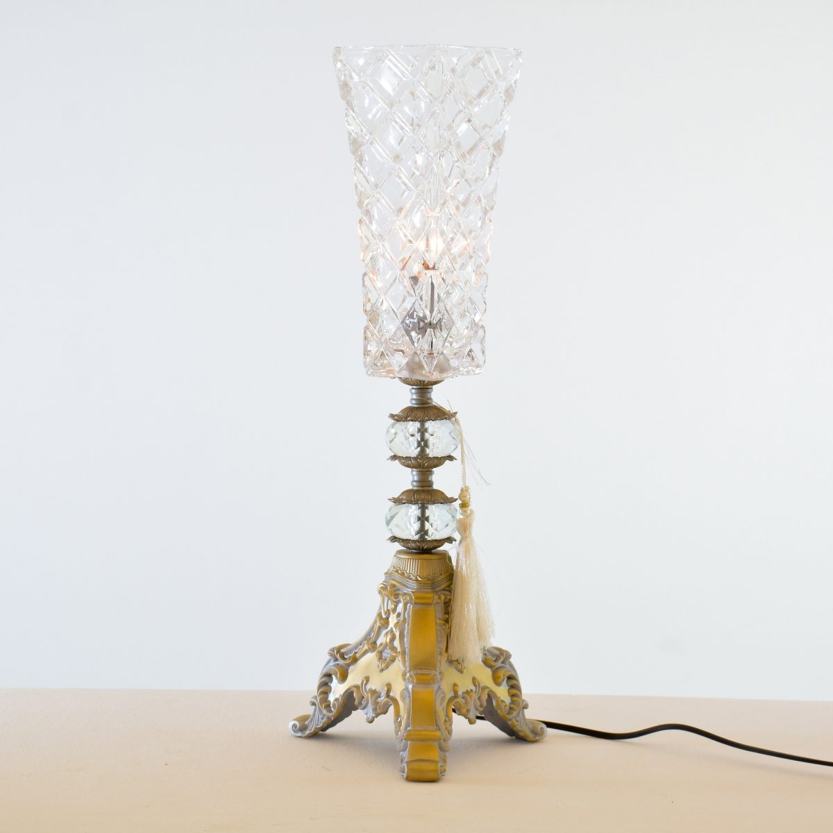 Victoria trio Champagne Table Lamp