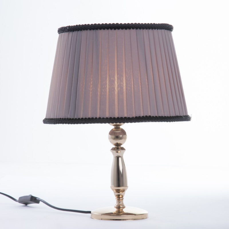 أباجورة رونا، 1 لمبة، معدن، 30×40 سم ذهبي من قنديل مصر - Rona Table Lamp, 1 Light, Metal, 30×40 cm Gold|Kandil Egypt