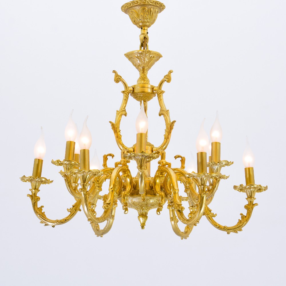 Modern S 12 lights gold chandelier