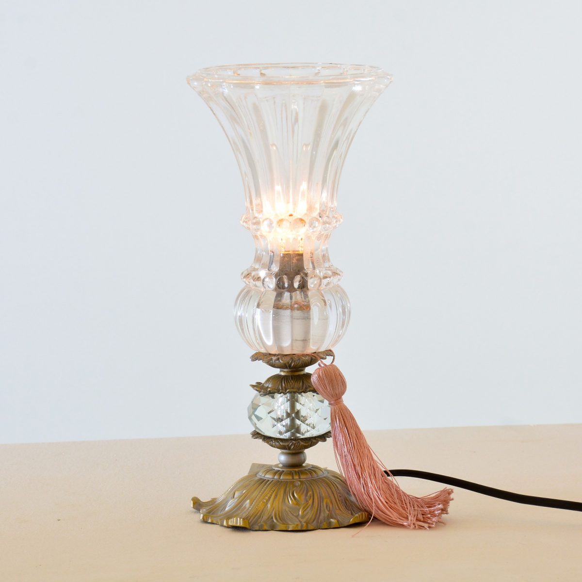 Victoria Butterfly Chrome Table Lamp