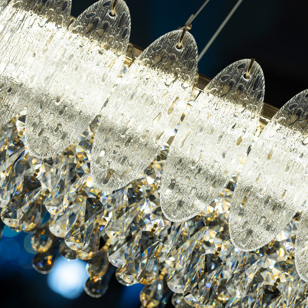 نجفة جوليو LED، معدن/ستانلس ستيل، 80×35 سم - سوليتير ذهبي