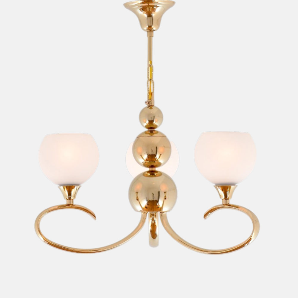 Bolso Chandelier, 3 Lights - Solitaire Gold