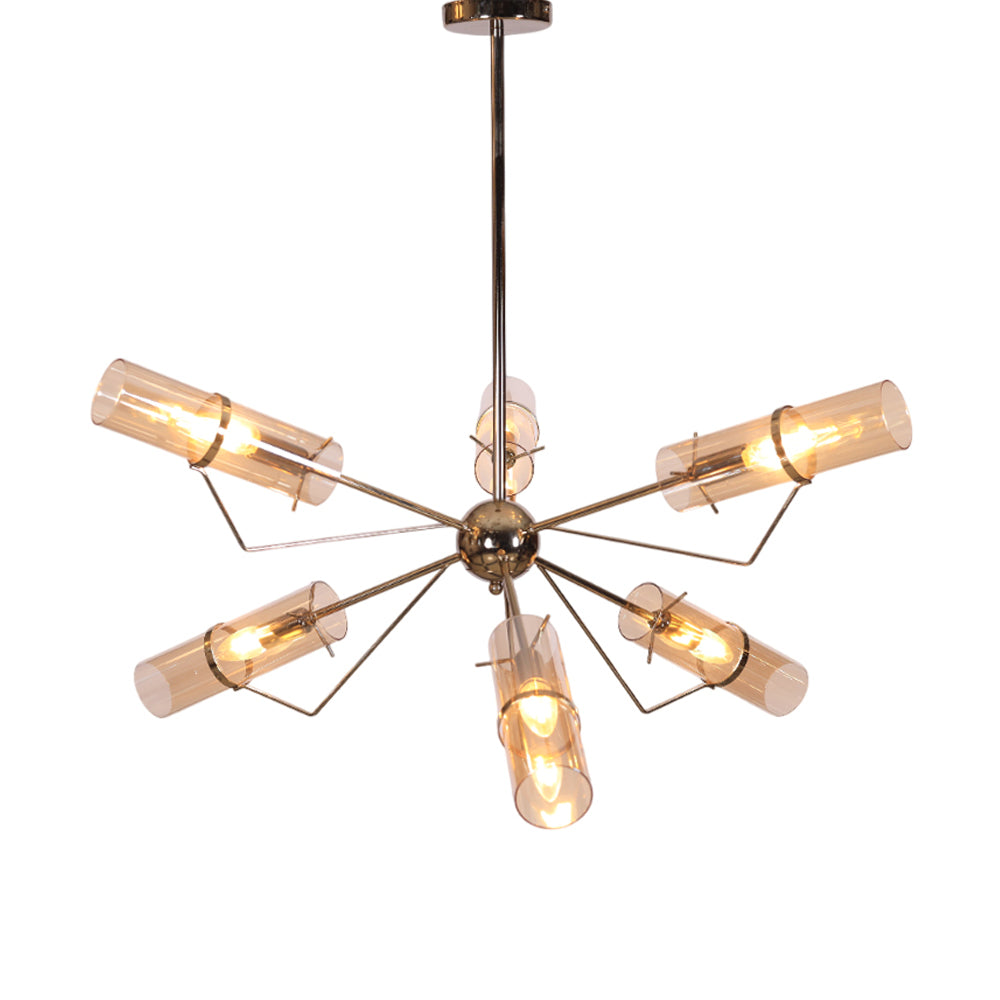 Olivia Chandelier, 6 Lights - Gold