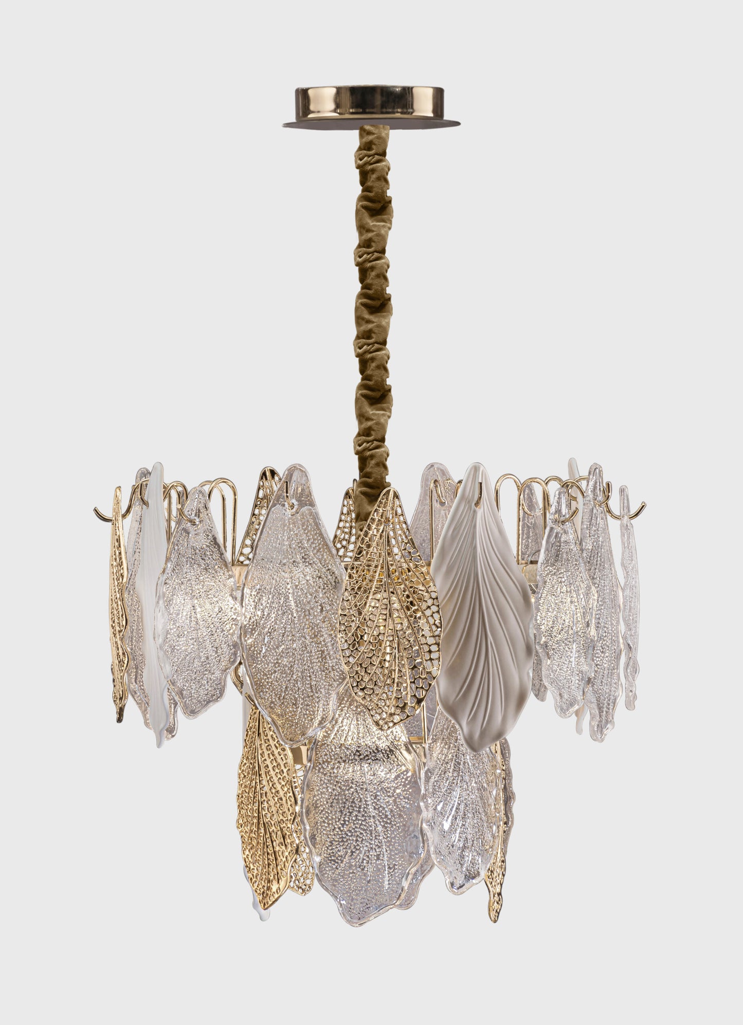 Silva Chandelier, 8 Lights, Metal/Stainless Steel, 45×60cm - Solitaire Gold