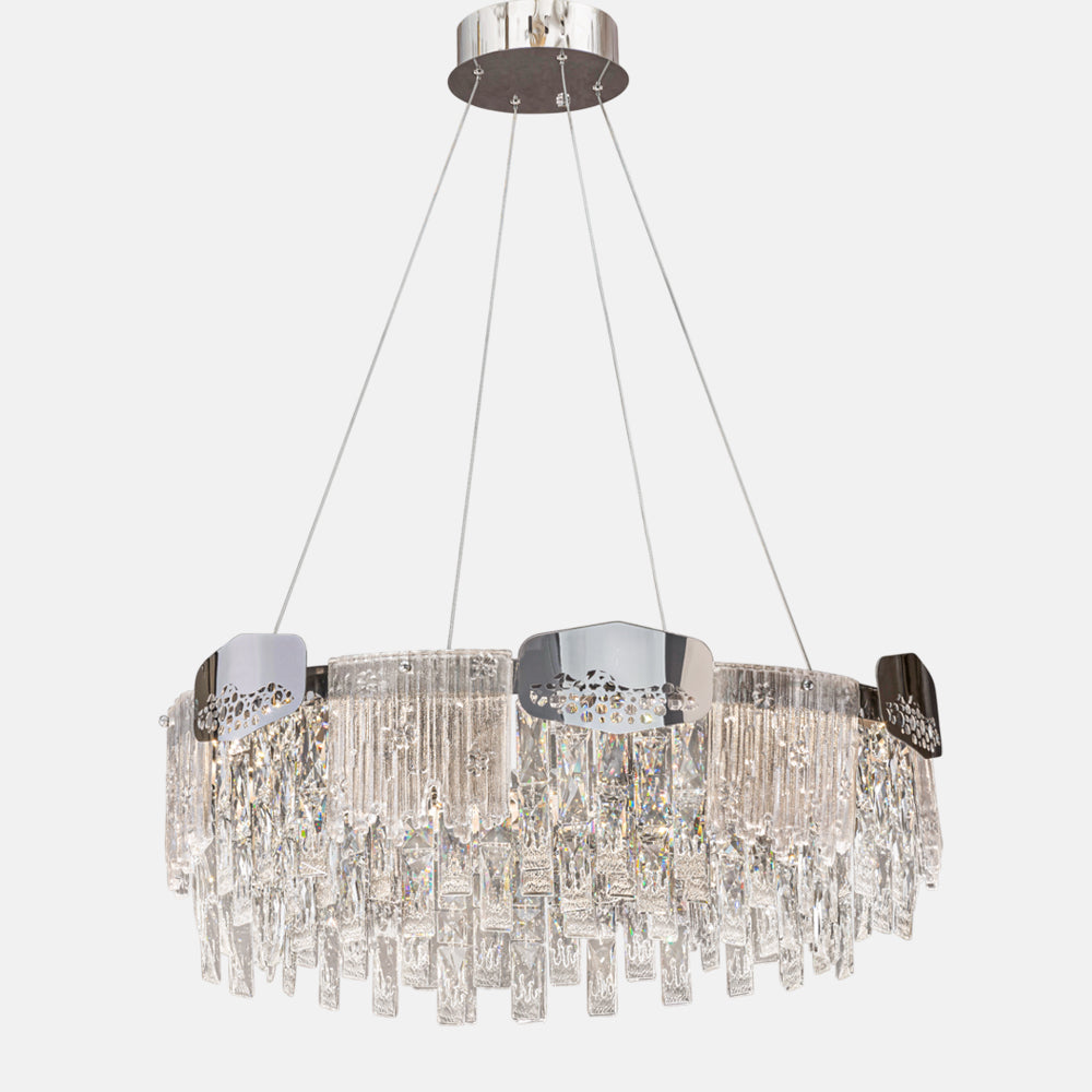 نجفة خلية نحل، معدن/ستانلس ستيل، 80×70 سم - كروم