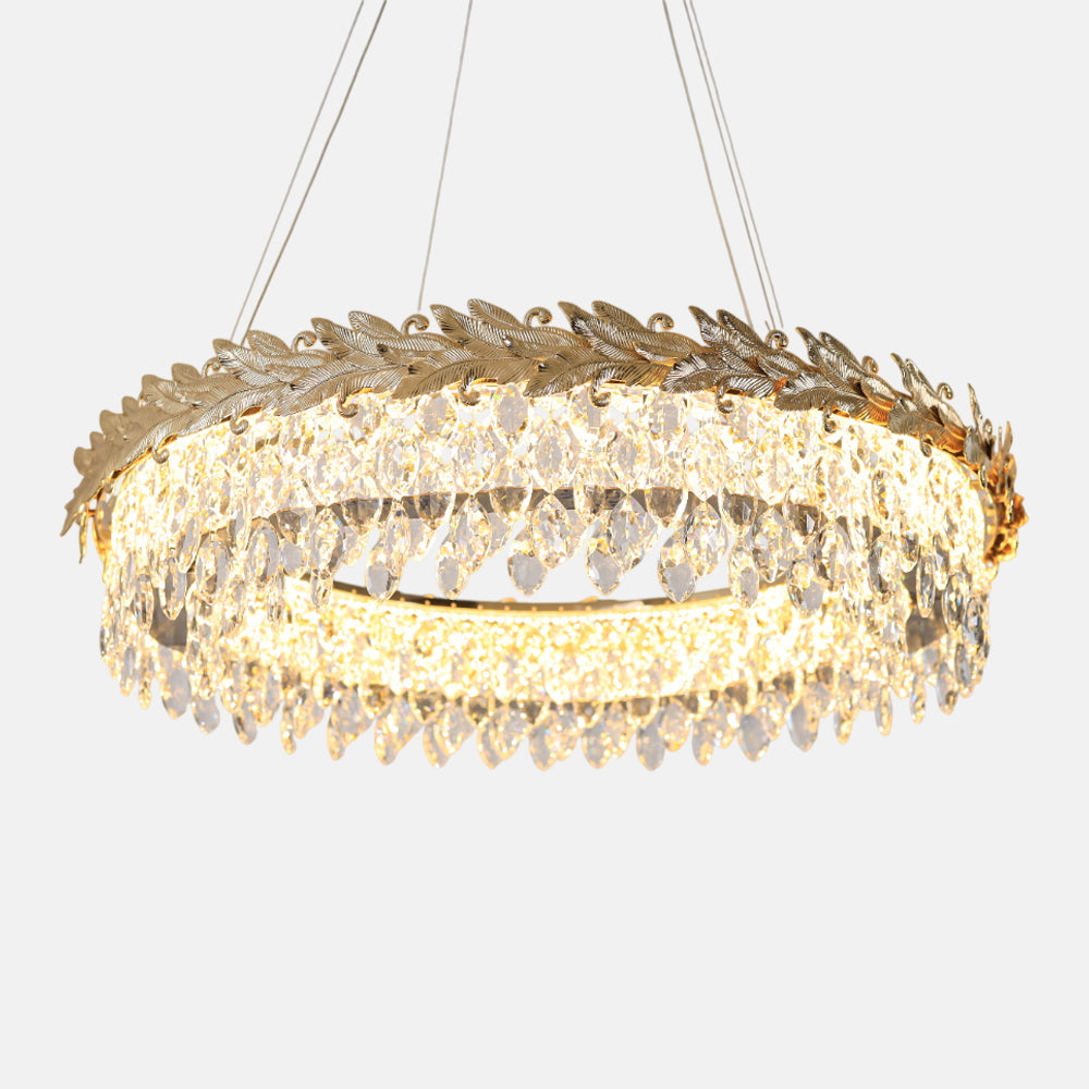 Cleopatra Chandelier, Metal/Stainless Steel, 70×65cm - Solitaire Gold
