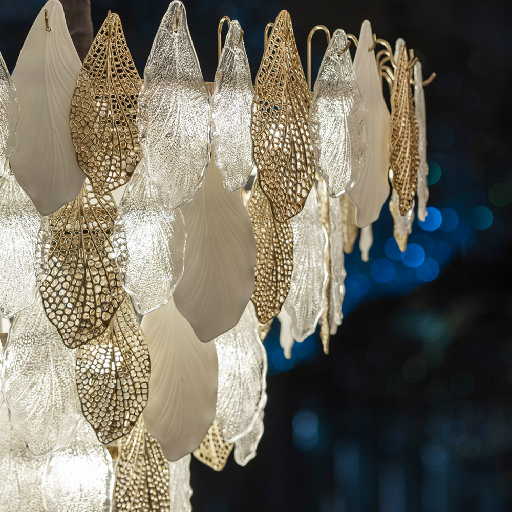 نجفة سيلفا، 24 لمبة، معدن/ستانلس ستيل، 80×80 سم سوليتير ذهبي من قنديل مصر - Silva Chandelier, 24 Lights, Metal/Stainless Steel, 80×80cm Gold|Kandil Egypt