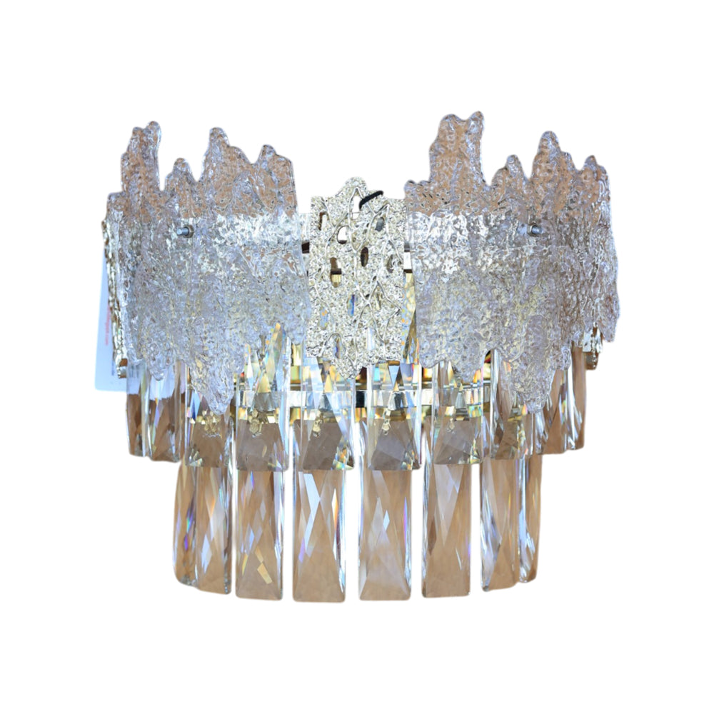 Cascade Wall Lamp, LED, Stainless Steel, 30×21cm - Gold - ابليك كاسكيد، ليد، استانلس ستيل، 30×21 سم - ذهبي