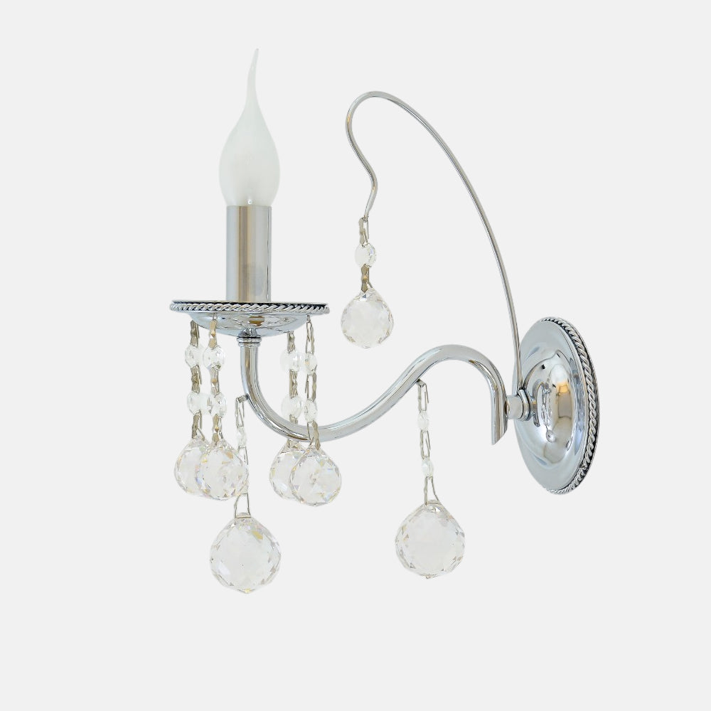 Flow Wall Lamp 1 light chrome