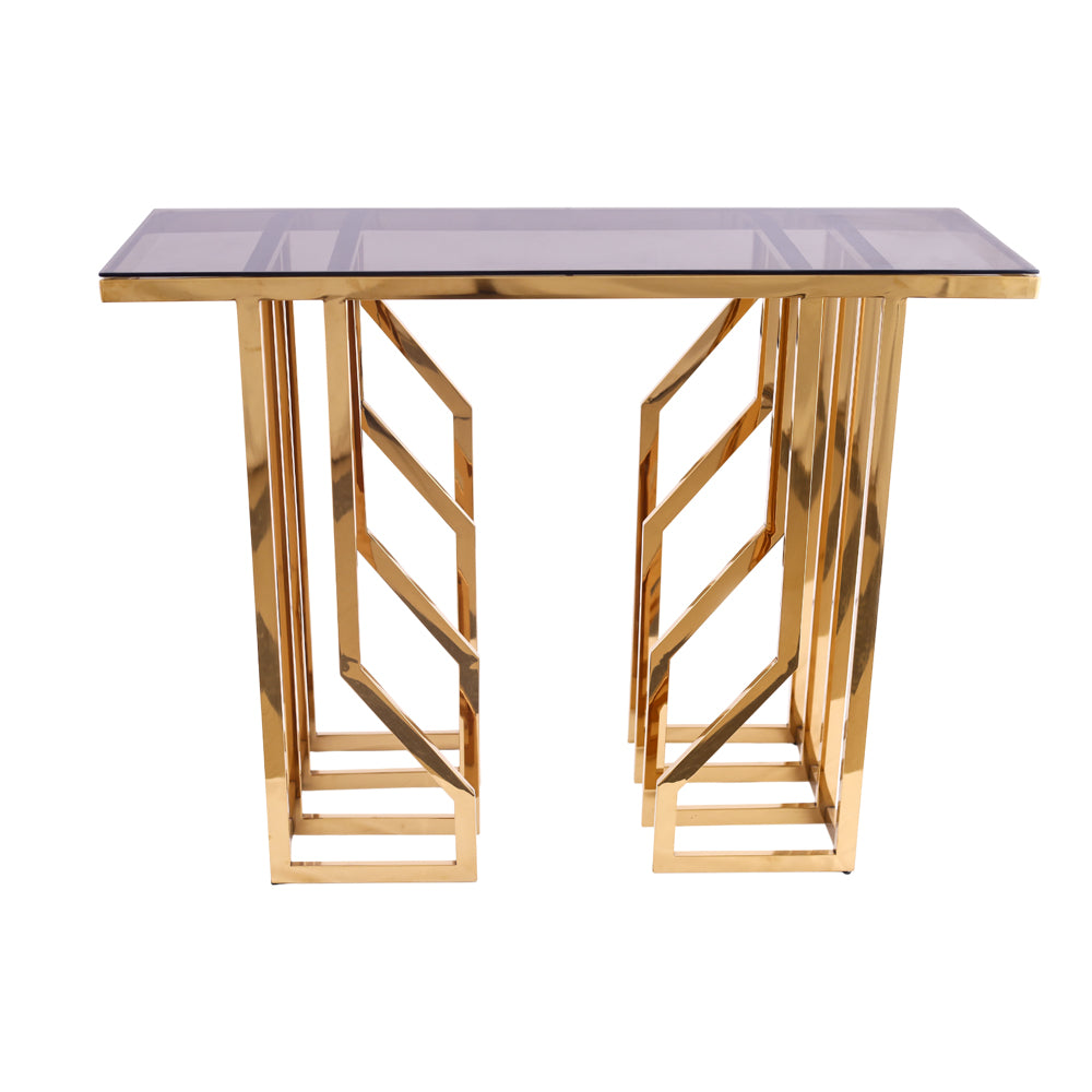 Rose Console, Stainless Steel, 90×120 cm - PVD