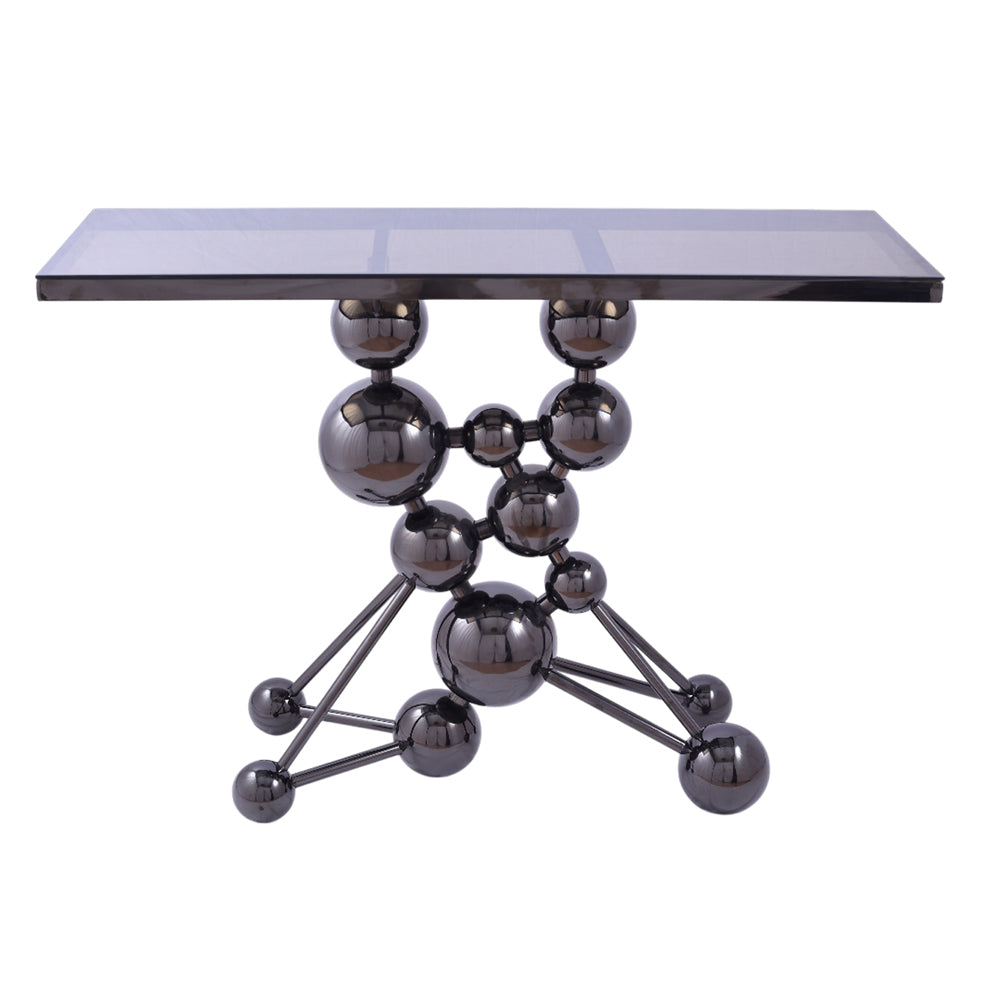 Console, stainless steel, 120*40×90cm Black PVD - كنسول، استالس ستيل، 120*40×90 سم اسود PVD
