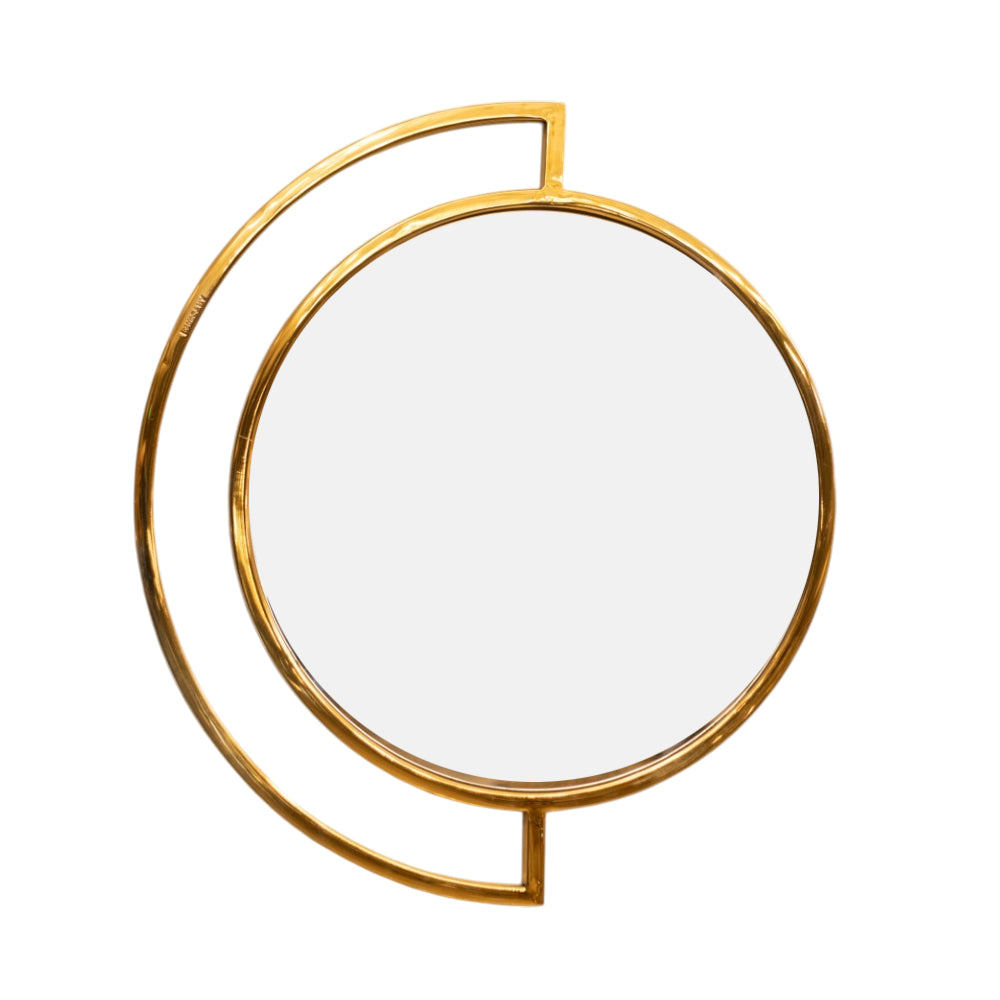 مراية هلال، ستانلس ستيل، 85×75 سم PVD من قنديل مصر - Crescent Mirror, Stainless Steel, 85×75 cm PVD|Kandil Egypt