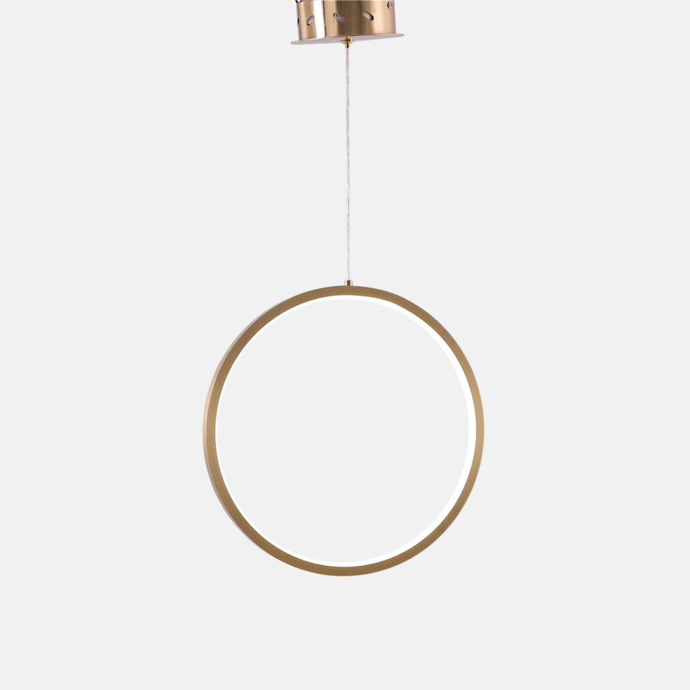 Levy Pendant, 1 Light, Metal, 75×60 cm - Gold