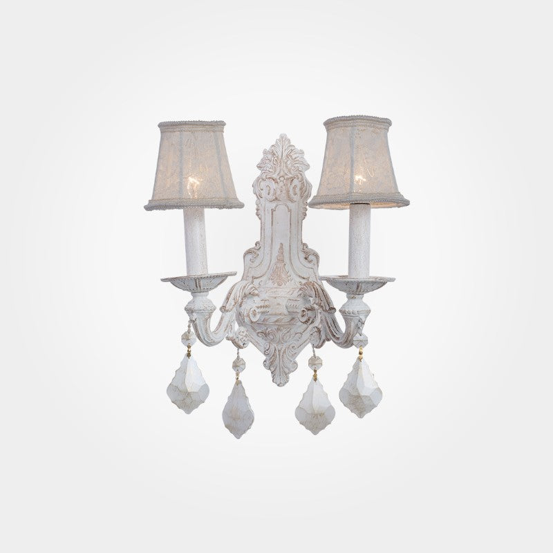 Bride 2 Lights Vintage Whitey Wall Lamp