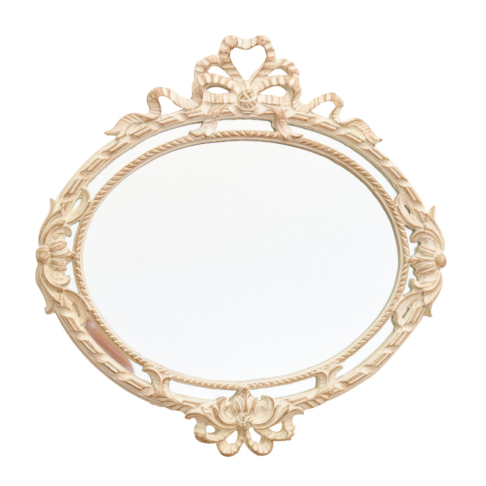 Leon Mirror, Resin, 52×52 cm - White