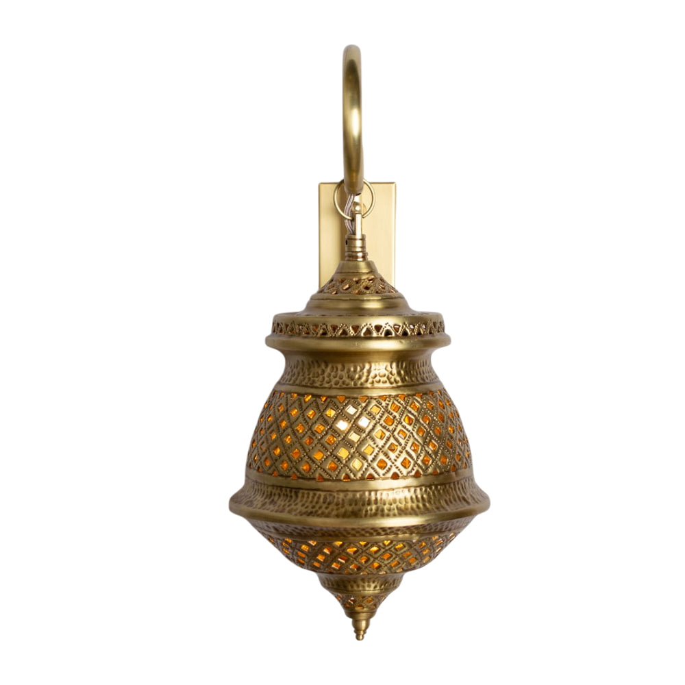 ابليك،1 لمبة، نحاس، 20×43 سم أوكسيديه من قنديل مصر - Wall Lamp, 1 Lights, Copper, 20×43cm Oxide|Kandil Egypt