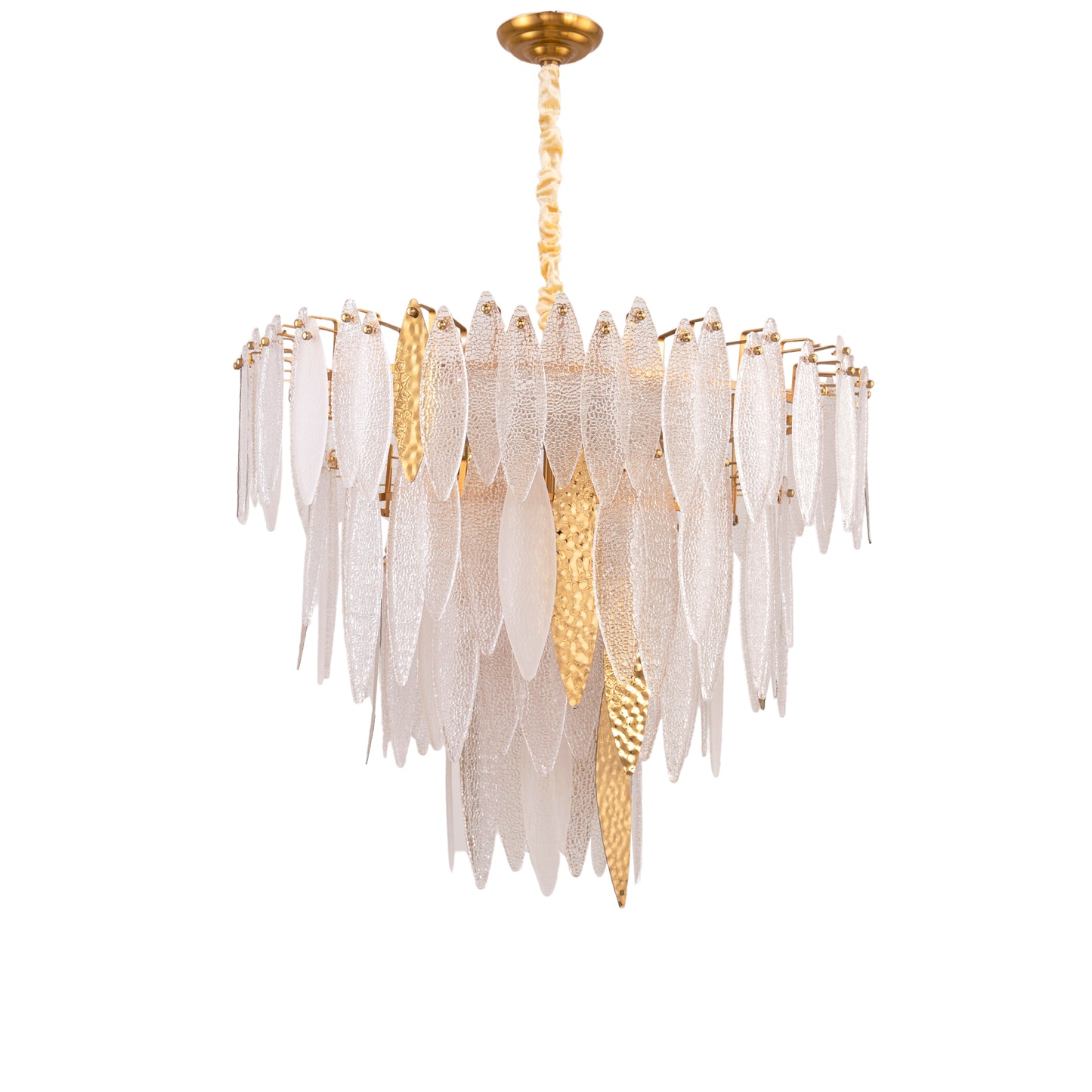 نجفة، 15 لمبة، 80×90 سم ذهبي من قنديل مصر - Chandelier, 15 Lights, 80×90cm Gold|Kandil Egypt