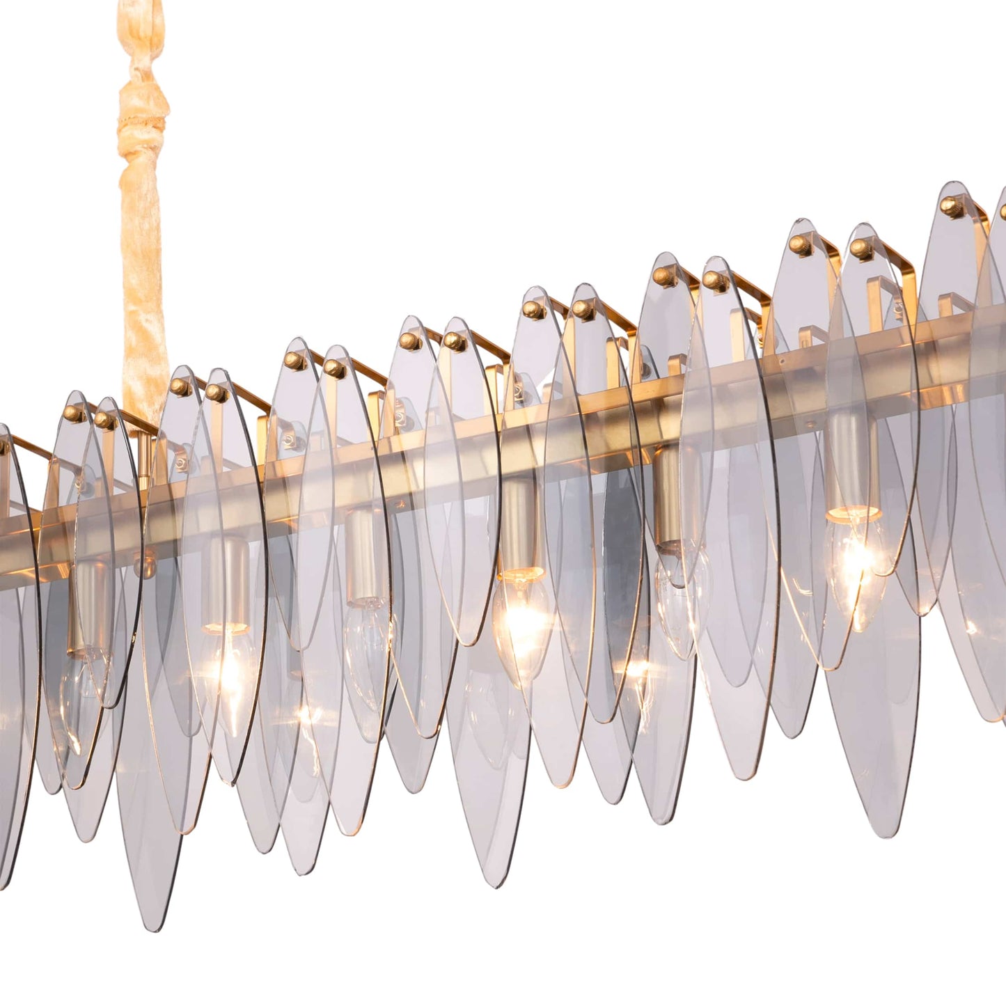 Chandelier 120 cm L8092 Oval Gold