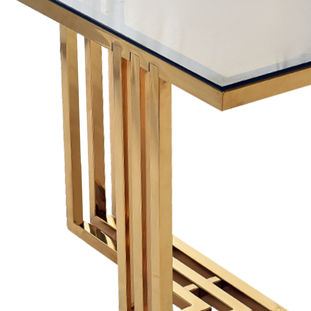 ترابيزة مستطيلة، ستانلس ستيل، 65×45×35×30 سم PVD من قنديل مصر - Rectangular Table, Stainless Steel, 65×45×35×30 cm PVD|Kandil Egypt