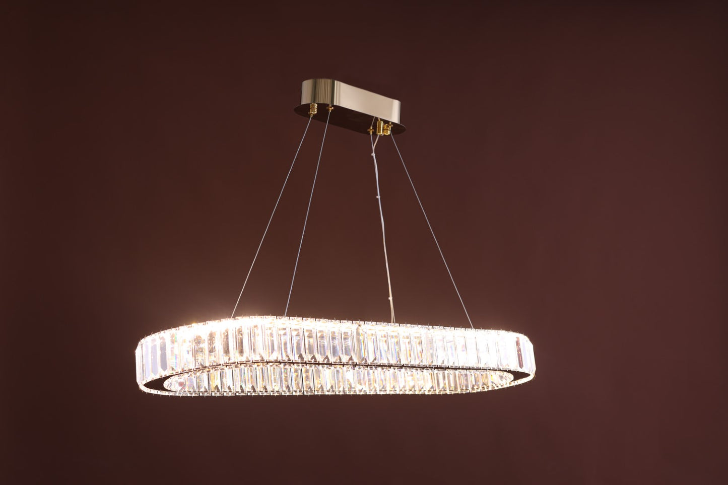 LED Chandelier, Stainless steel, 60×80cm, Gold - Gd2110/800/300