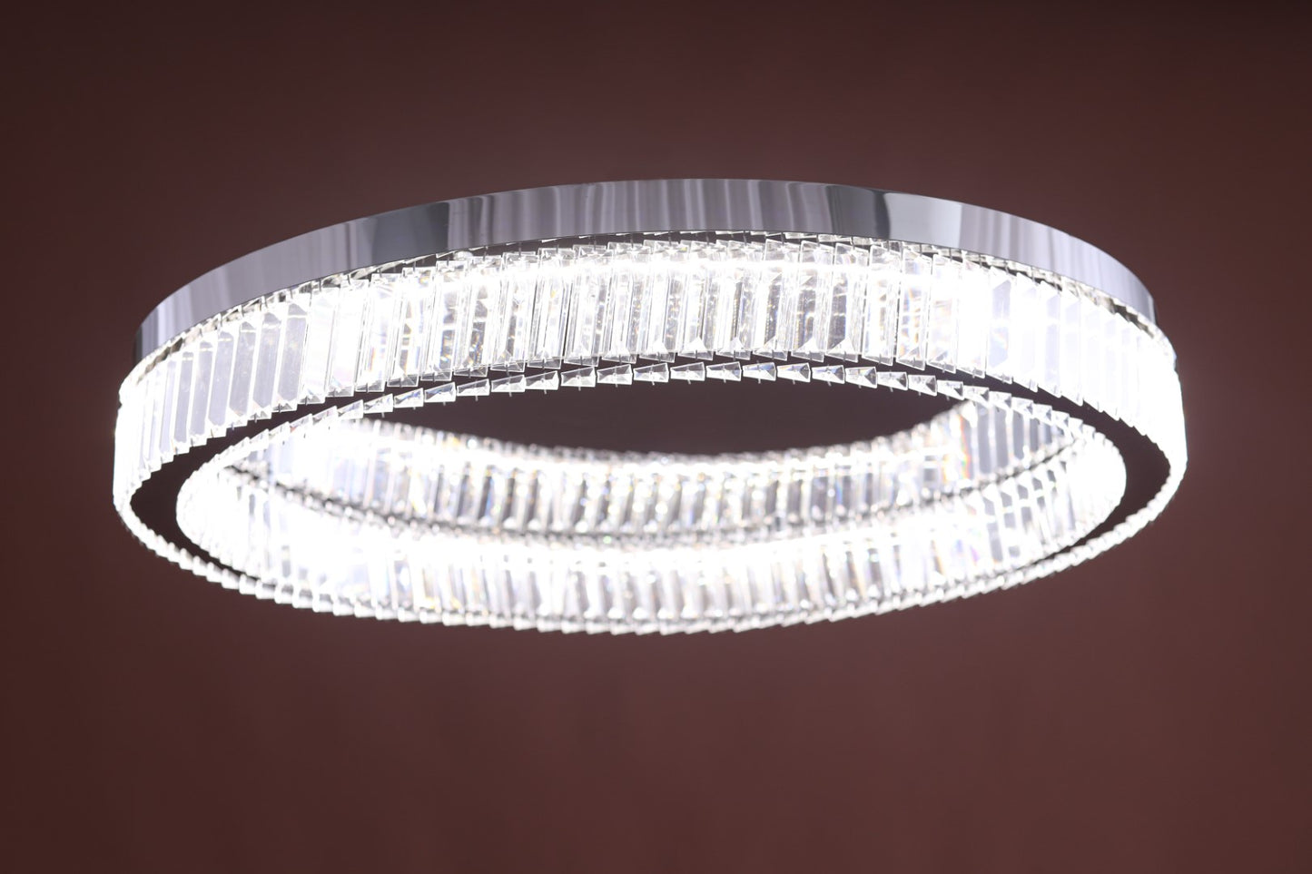 LED Flush Light 2120/800 CH, 12×80cm, 1 Light, Stainless steel - Silver