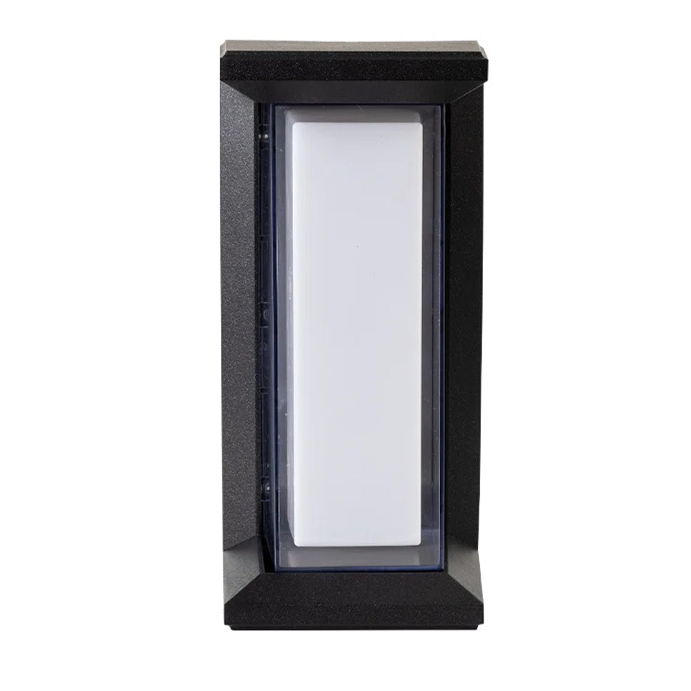 Up-down Wll lamp, Aluminum/plastic, 125×265mm - Black