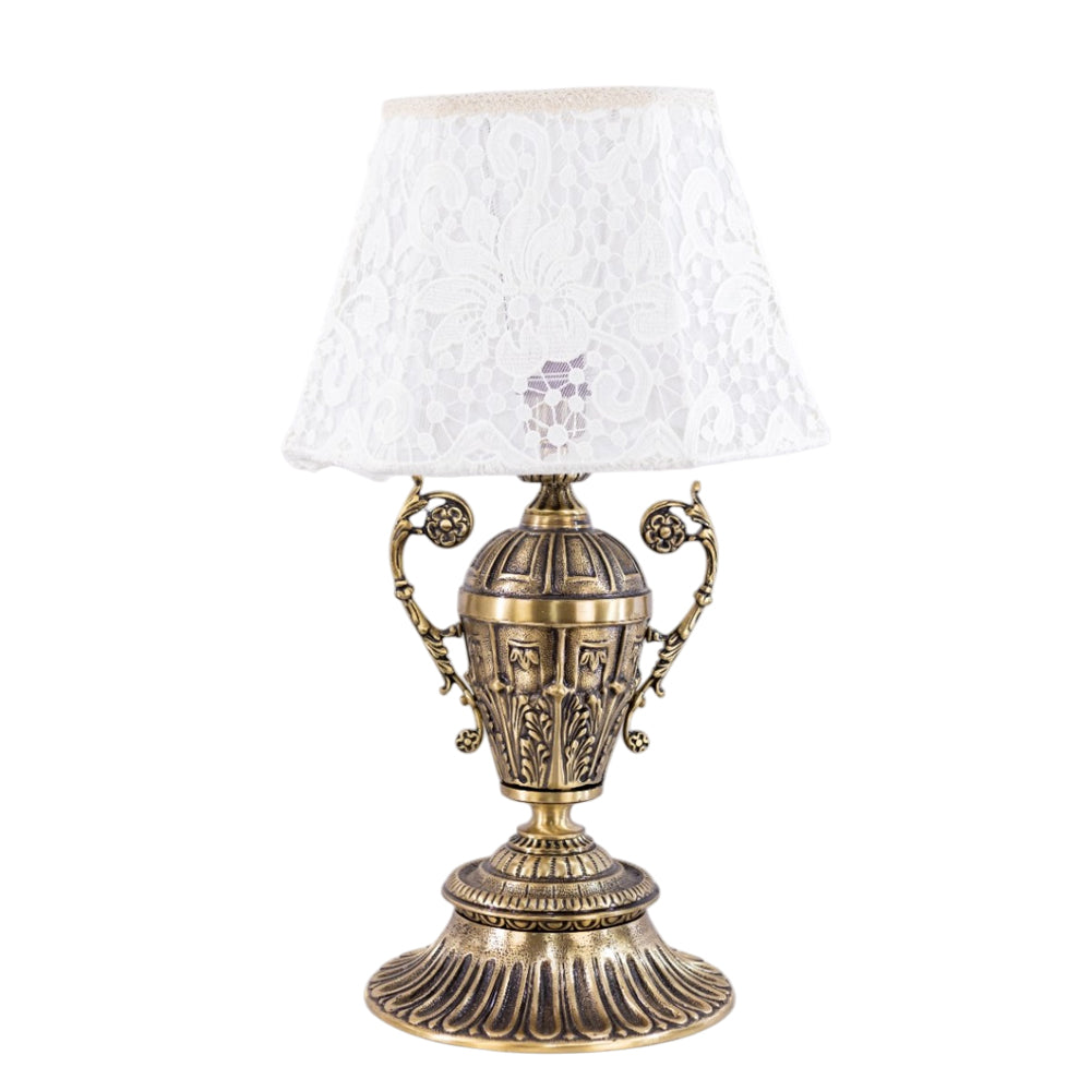 أباجورة، 1 لمبة، نحاس، 64×28 سم برونز إيطالي من قنديل مصر - Table Lamp, 1 Light, Copper, 64×28 cm Italian Bronze|Kandil Egypt