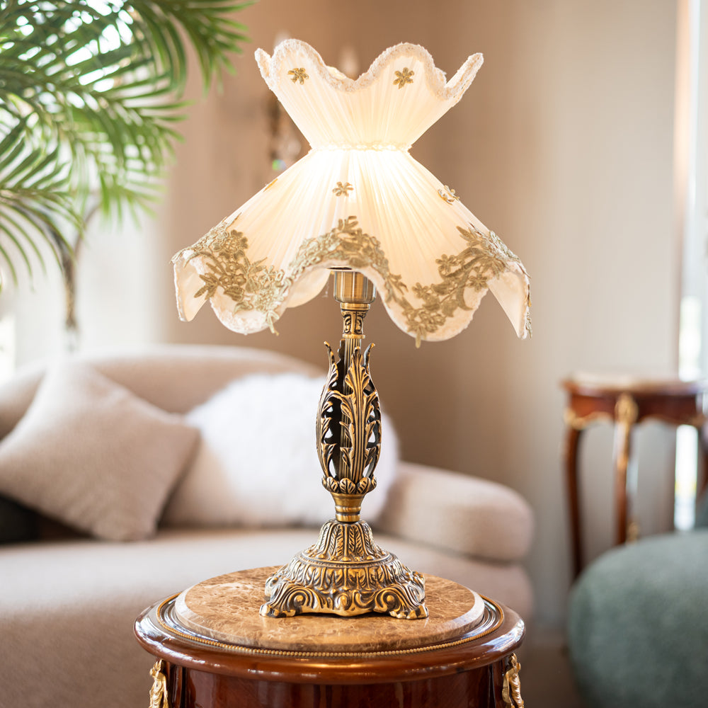 Table Lamp, 1 Light, Copper, 50×30 cm - Italian Bronze